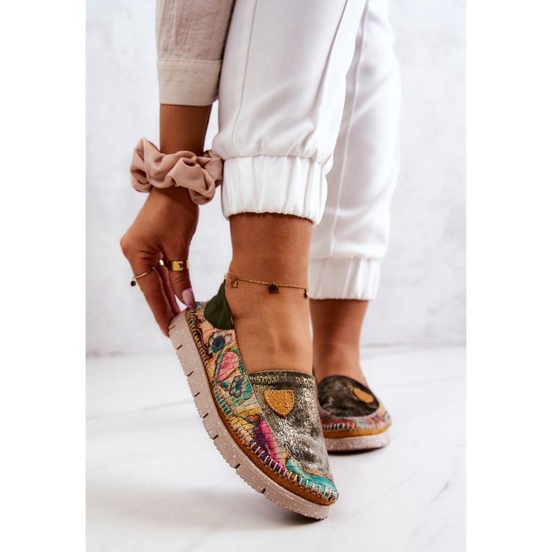 Női bőrcipők Maciejka 05434-09 zöld sokszínű 1 Női bőrcipők Maciejka 05434-09 zöld sokszínű 1