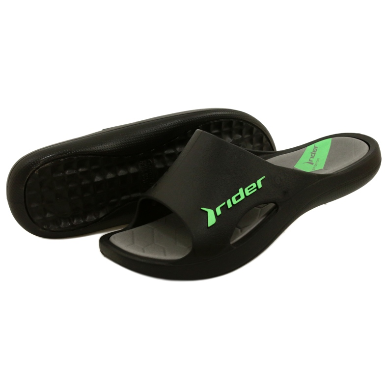 Férfi papucs Rider BAY X AD 83060 23899 fekete / szürke / zöld 4