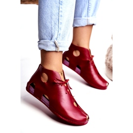 Női Brogues Maciejka Red 03426-08 piros 2