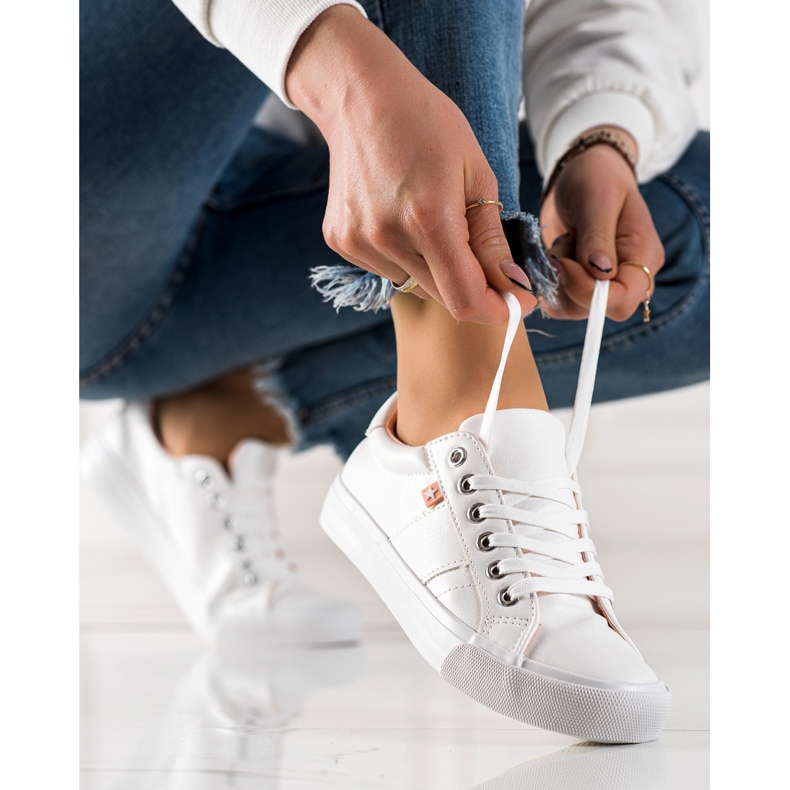 Mckeylor Alkalmi fehér cipők 1