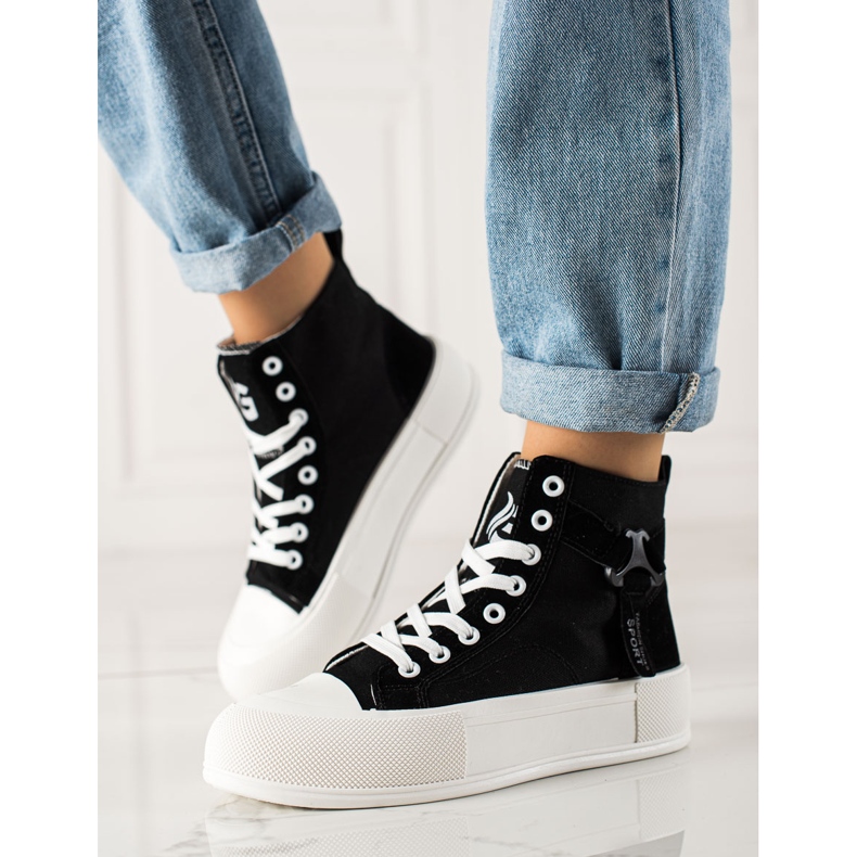 G2G/Good To Great Divatos magas cipők fekete 1