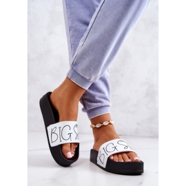 Női gumipapucs Big Star JJ274A275 fekete-fehér 2