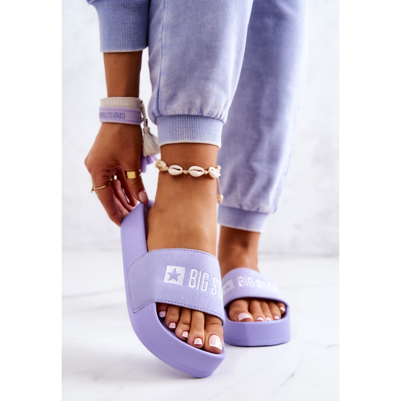Gumi papucs Big Star JJ274A265 Violet ibolya 1