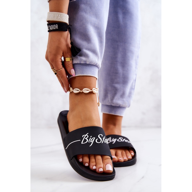 Klasszikus gumipapucs Big Star JJ274A300 fekete 1