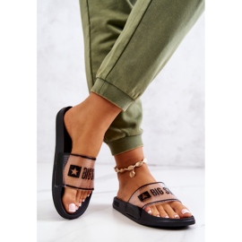 Női papucs Big Star JJ274639 fekete 2