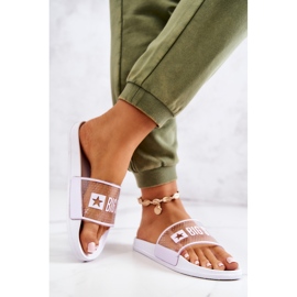 Női papucs Big Star JJ274642 fehér 2