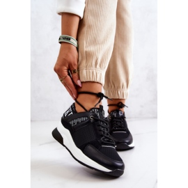 Vinceza Sportcipő Cipők Wedge Black Lorey fekete 1