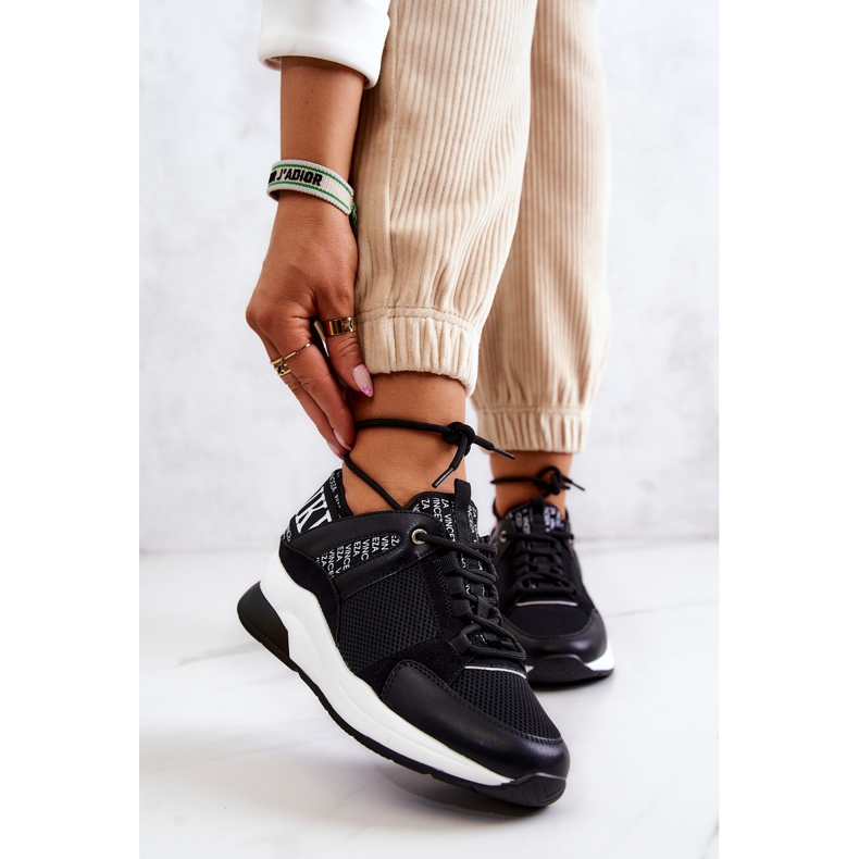 Vinceza Sportcipő Cipők Wedge Black Lorey fekete 1