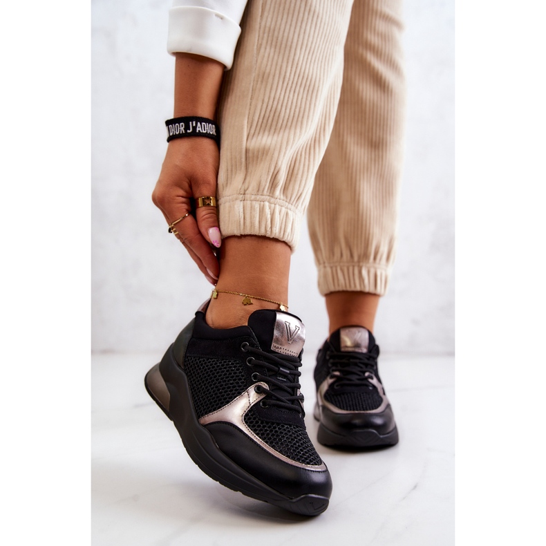 Vinceza Divatos sportcipő női tornacipő fekete Danielle 2