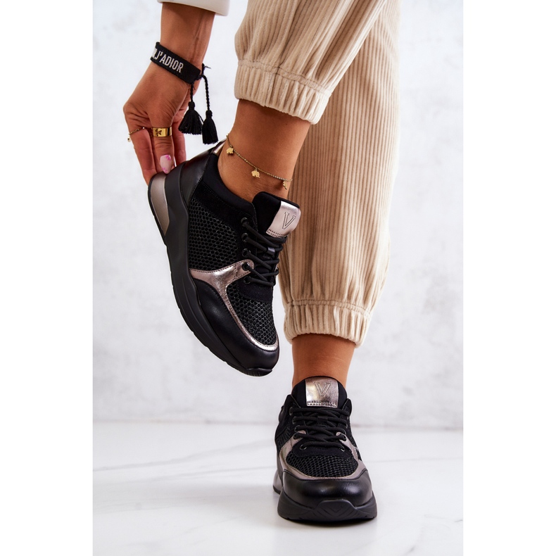 Vinceza Divatos sportcipő női tornacipő fekete Danielle 1