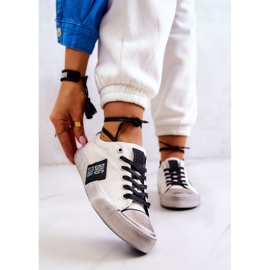 Női tornacipő Big Star JJ274350 fehér és fekete tornacipő 1