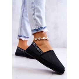 Felcsúsztatható espadrillák Big Star JJ274878 Fekete 2