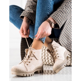 Beżowe trappers S. Barski bézs 1