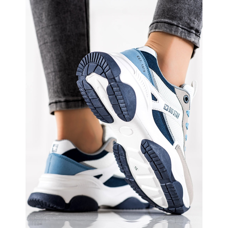 Női tornacipő Big Star JJ274580 fehér kék sokszínű 1