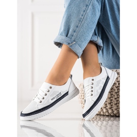 Evento Fehér bőr cipők 1