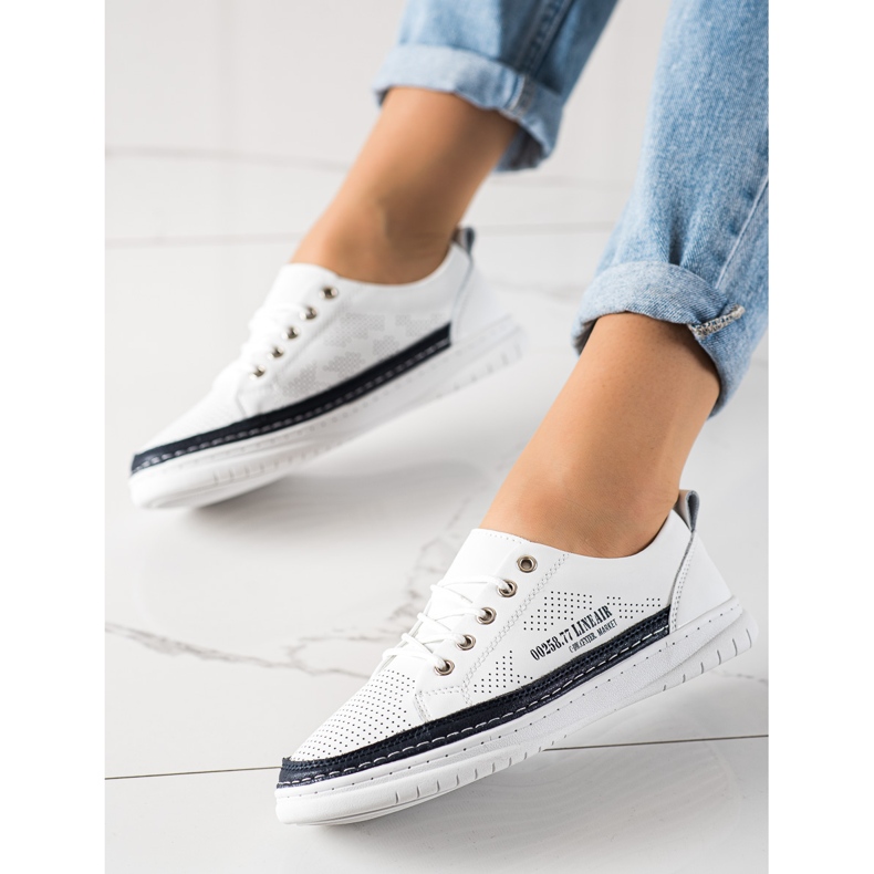 Evento Fehér bőr cipők 2