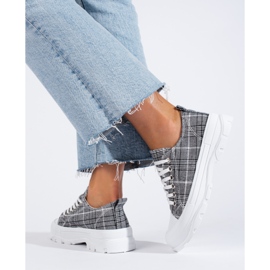 Mckeylor Mintás cipők szürke 1