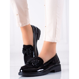 S. BARSKI Cipő dekoratív masnival S.BARSKI fekete 1