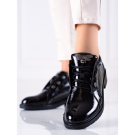 S. BARSKI Fűzős cipő S.BARSKI fekete 1