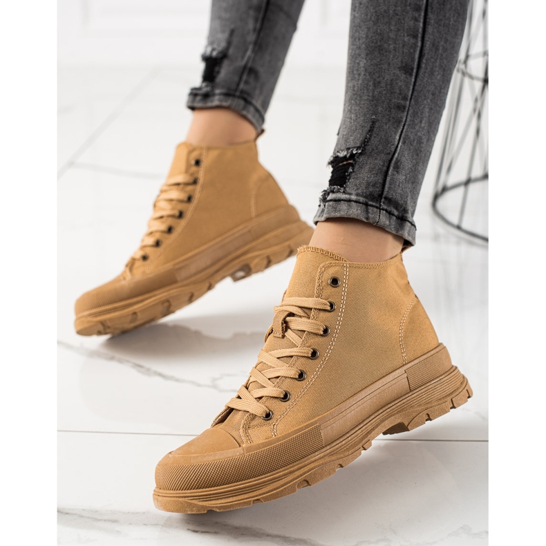 Forever Folie Camel Cipők A Platformon barna 1