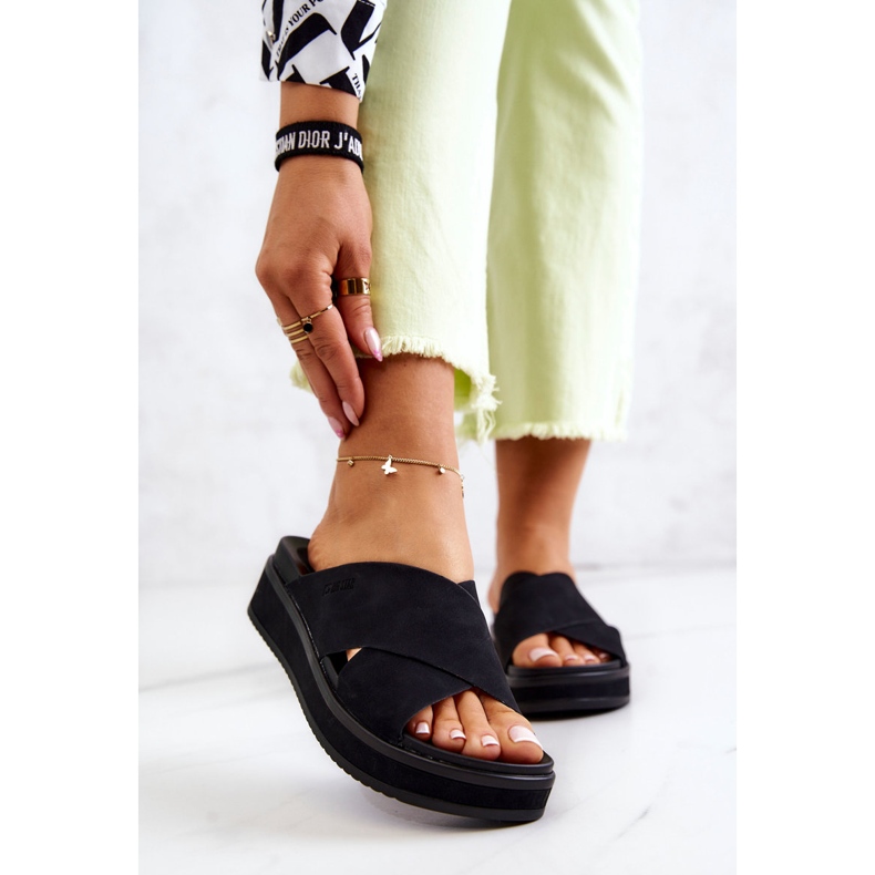 Női papucs Big Star JJ274721 fekete 1