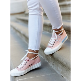 Női alacsony tornacipő Big Star JJ274385 rózsaszín 2