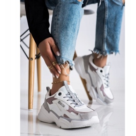 Női cipők Big Star HH274255 bézs fehér 3