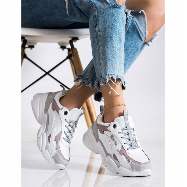 Női cipők Big Star HH274255 bézs fehér 2