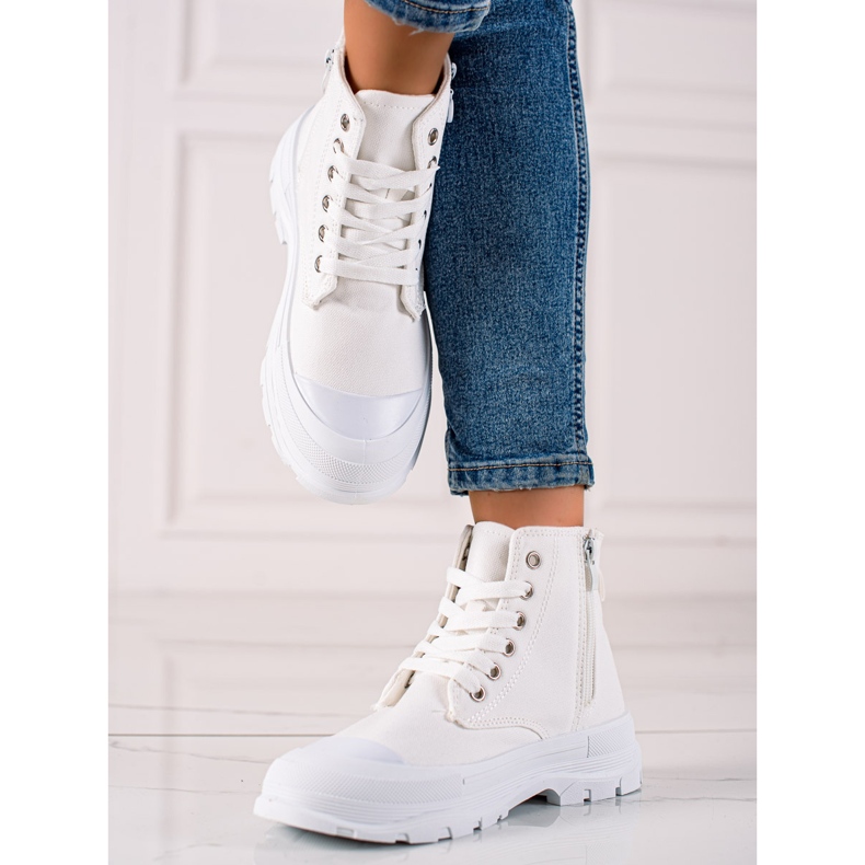 Sabatina Eredeti magas tornacipő fehér 1