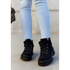 S.Barski Velúr csizma kötve, fekete dalles 1