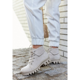 S.Barski Velúr csizma Tied Világosszürke Dalles 1