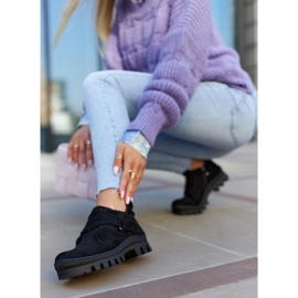 S.Barski Remgate fekete velúr csapdázók cipzárral 2