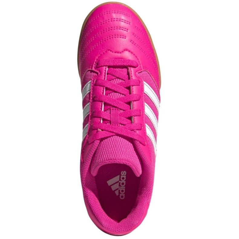 Adidas Super Sala Jr G55911 futballcipő rózsák és lilák 2