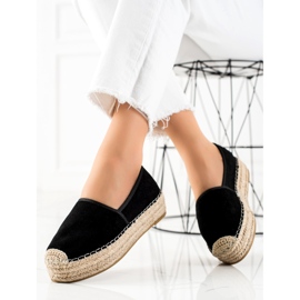 Bestelle Fekete espadrillák a platformon 1 Bestelle Fekete espadrillák a platformon 1