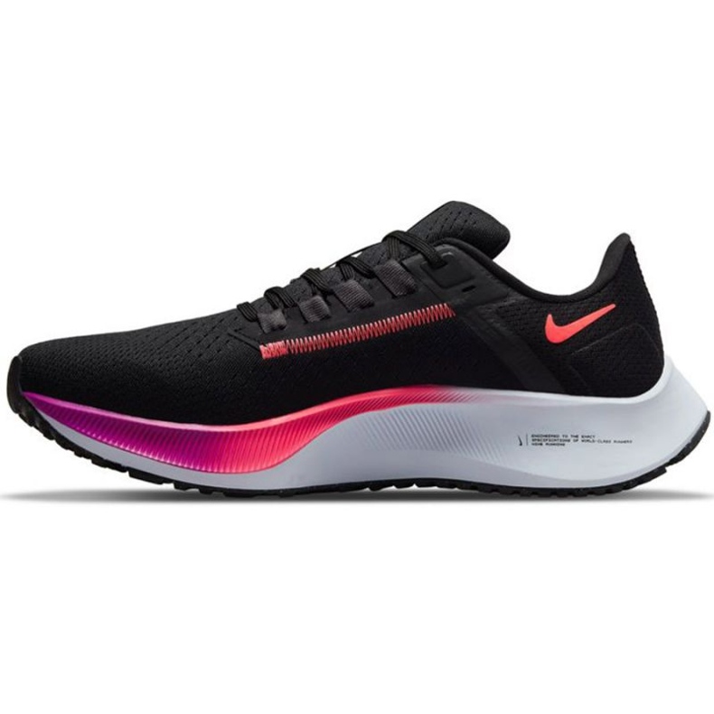 Nike Air Zoom Pegasus 38 W CW7358 011 futócipő fekete ibolya rózsaszín 1