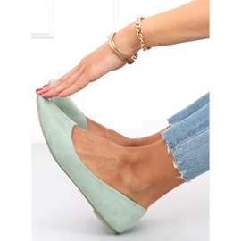 Pari Green sima velúr balerinák zöld 1