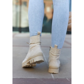 S.Barski Velúr csizmák, világosszürke varrással bézs 2 S.Barski Velúr csizmák, világosszürke varrással bézs 2