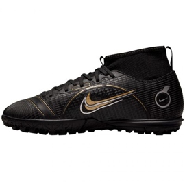 Nike Mercurial Superfly 8 Academy Tf Jr DJ2864 007 futballcipő fekete fekete 1