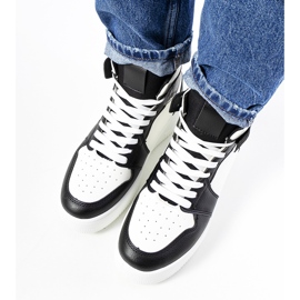 Fekete-fehér Dellucci boka tornacipő 1