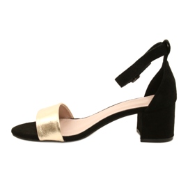 Fekete és arany szandálok egy bárban Evento 20SD98-1618 aranysárga 1