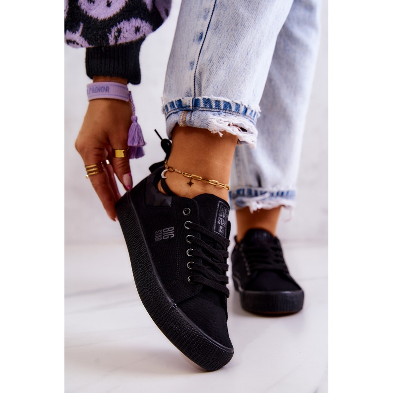 Női alacsony tornacipő Big Star JJ274563 fekete 1