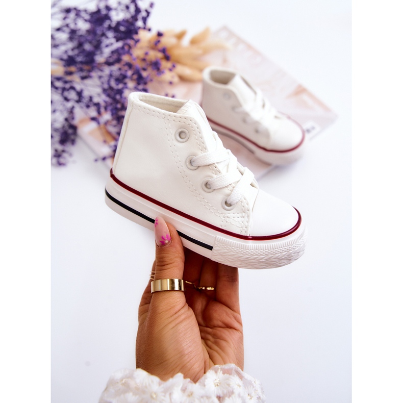 Gyermek magas tornacipő, fehér Marney 1