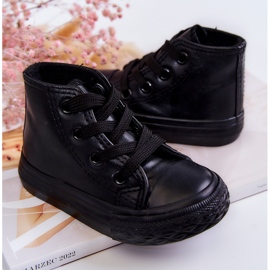 FR1 Gyermek magas tornacipő fekete Marney 2