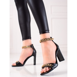 W. Potocki Elegáns Potocki szandál fekete 1