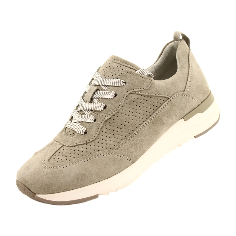 Caprice női áttört bőrcipő 23708-28 zöld árnyalatokban 4