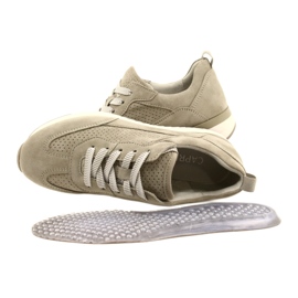 Caprice női áttört bőrcipő 23708-28 zöld árnyalatokban 8