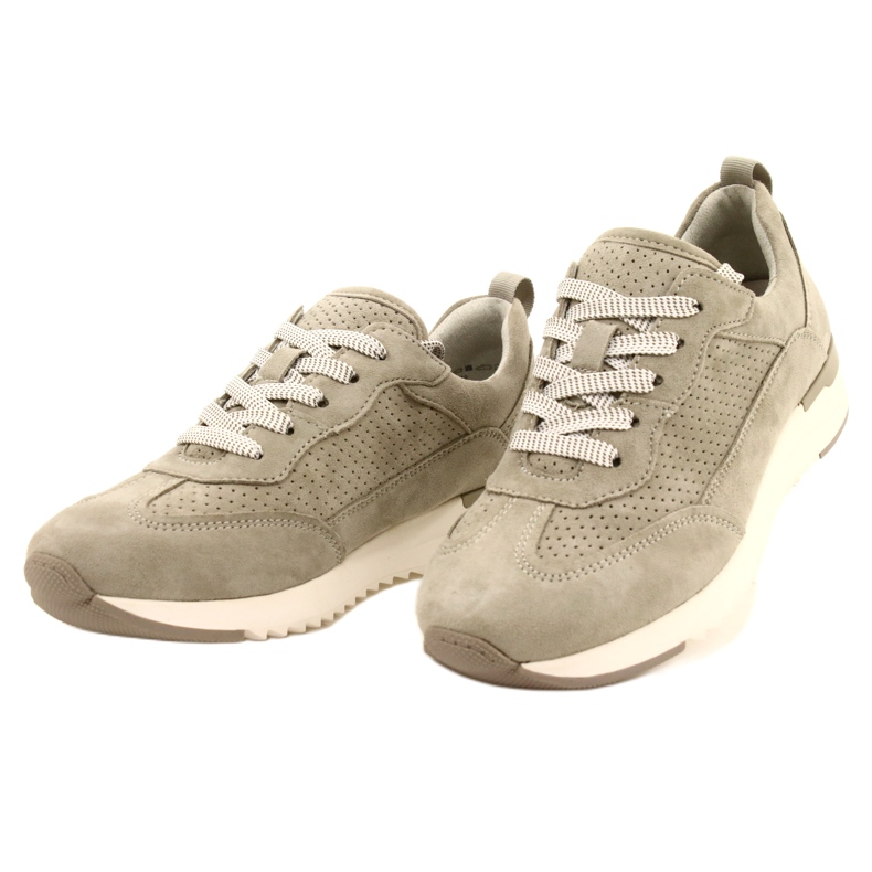 Caprice női áttört bőrcipő 23708-28 zöld árnyalatokban 3