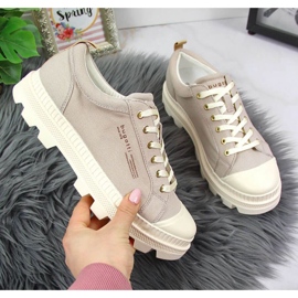 Bugatti W INT1721 bézs tornacipő a platformon 1