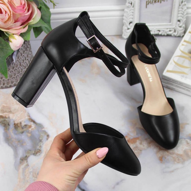 Szandál Sergio Leone W SK364B posztján fekete 1