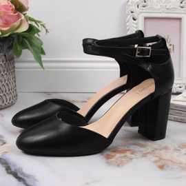 Szandál Sergio Leone W SK364B posztján fekete 2